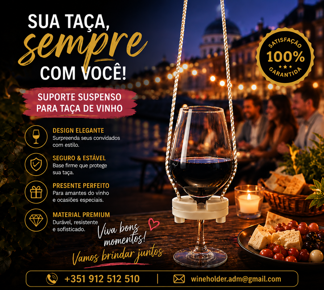 Wine Holder – Liberdade para aproveitar o que realmente importa