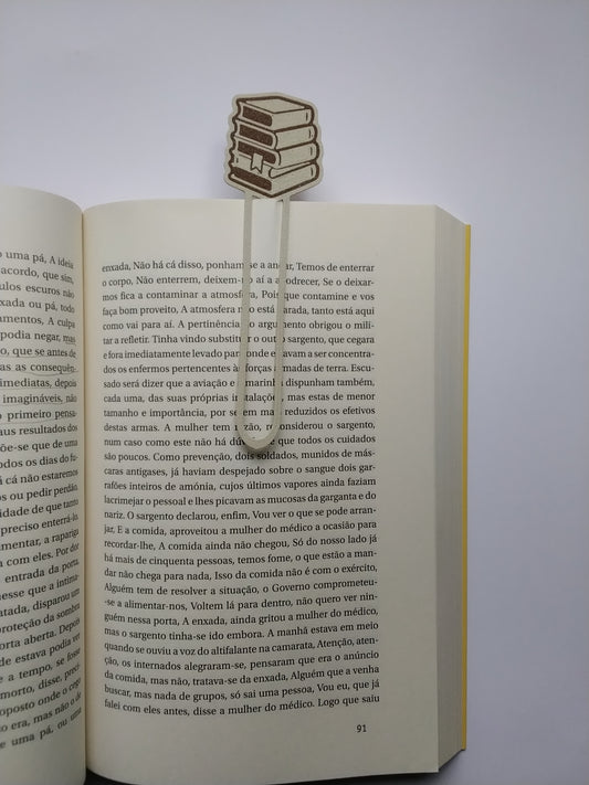 Marca Página 3D Clipe  Livros