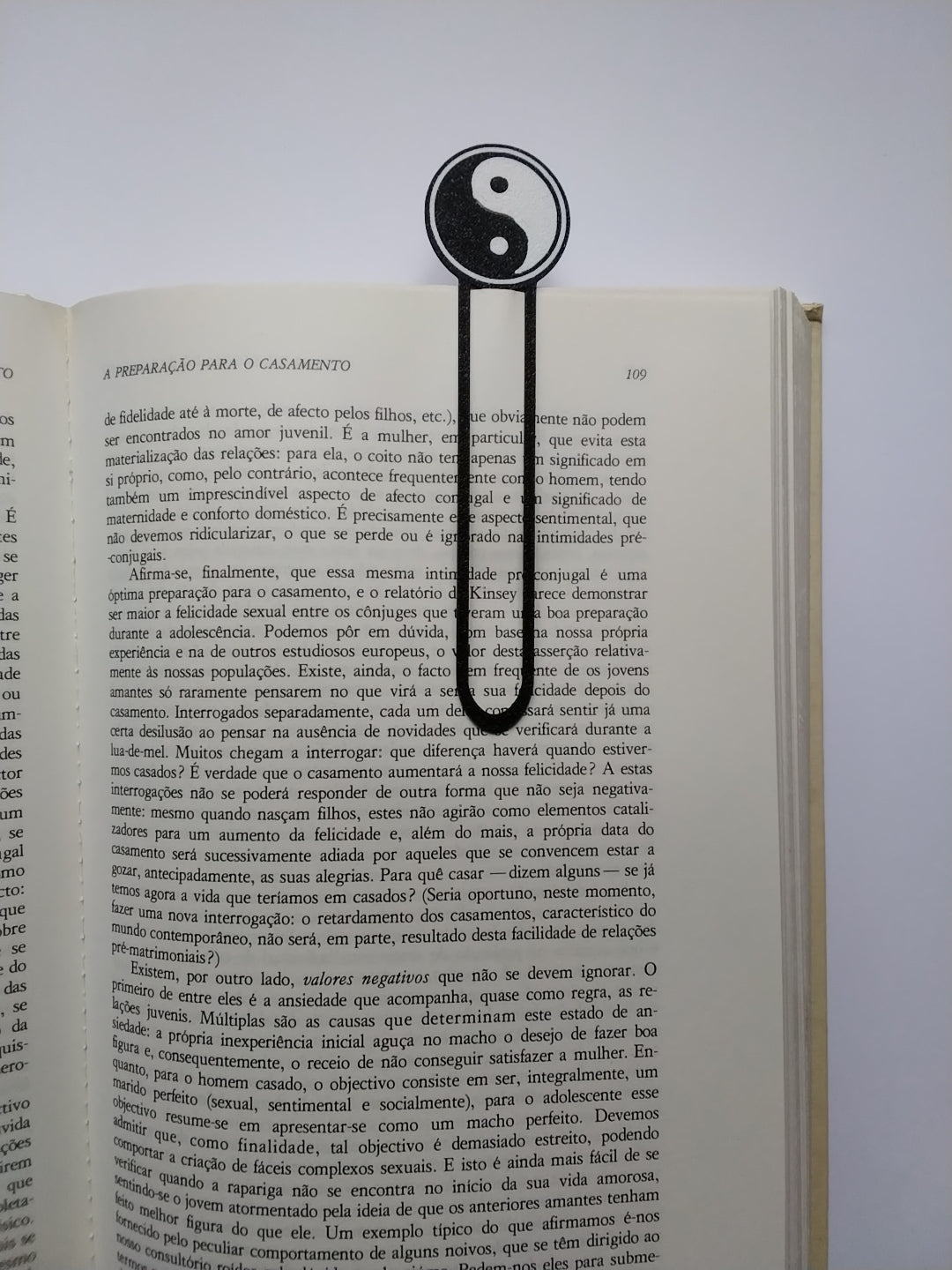 Marca Página 3D Clipe  Yin-Yang
