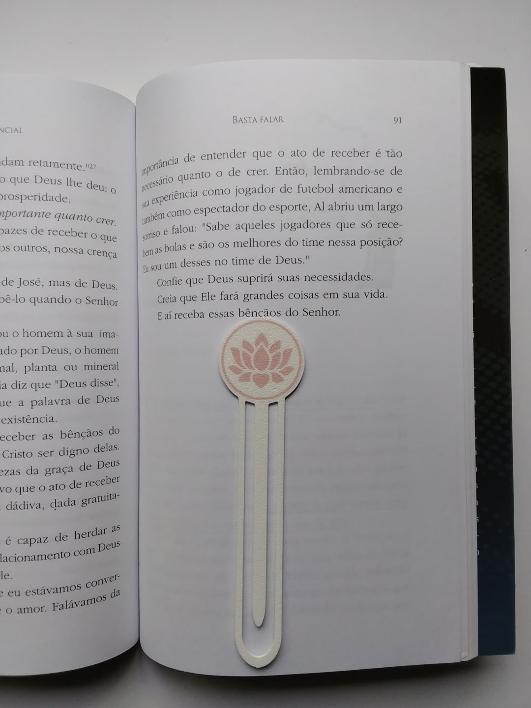 Marca Página 3D Flor de Lotus