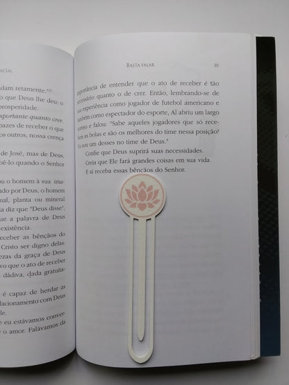 Marca Página 3D Flor de Lotus