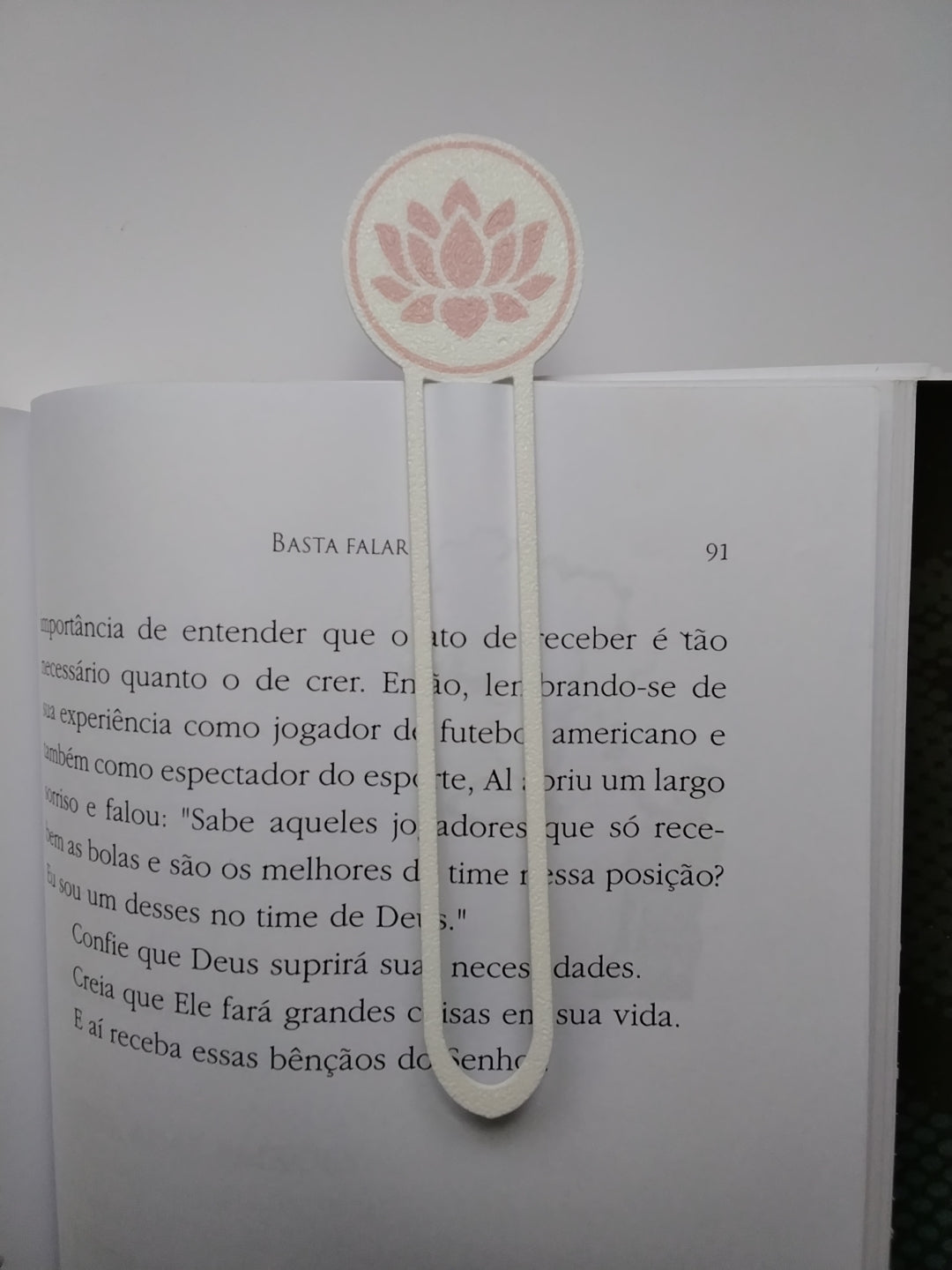Marca Página 3D Flor de Lotus