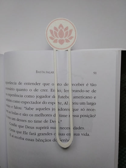 Marca Página 3D Flor de Lotus