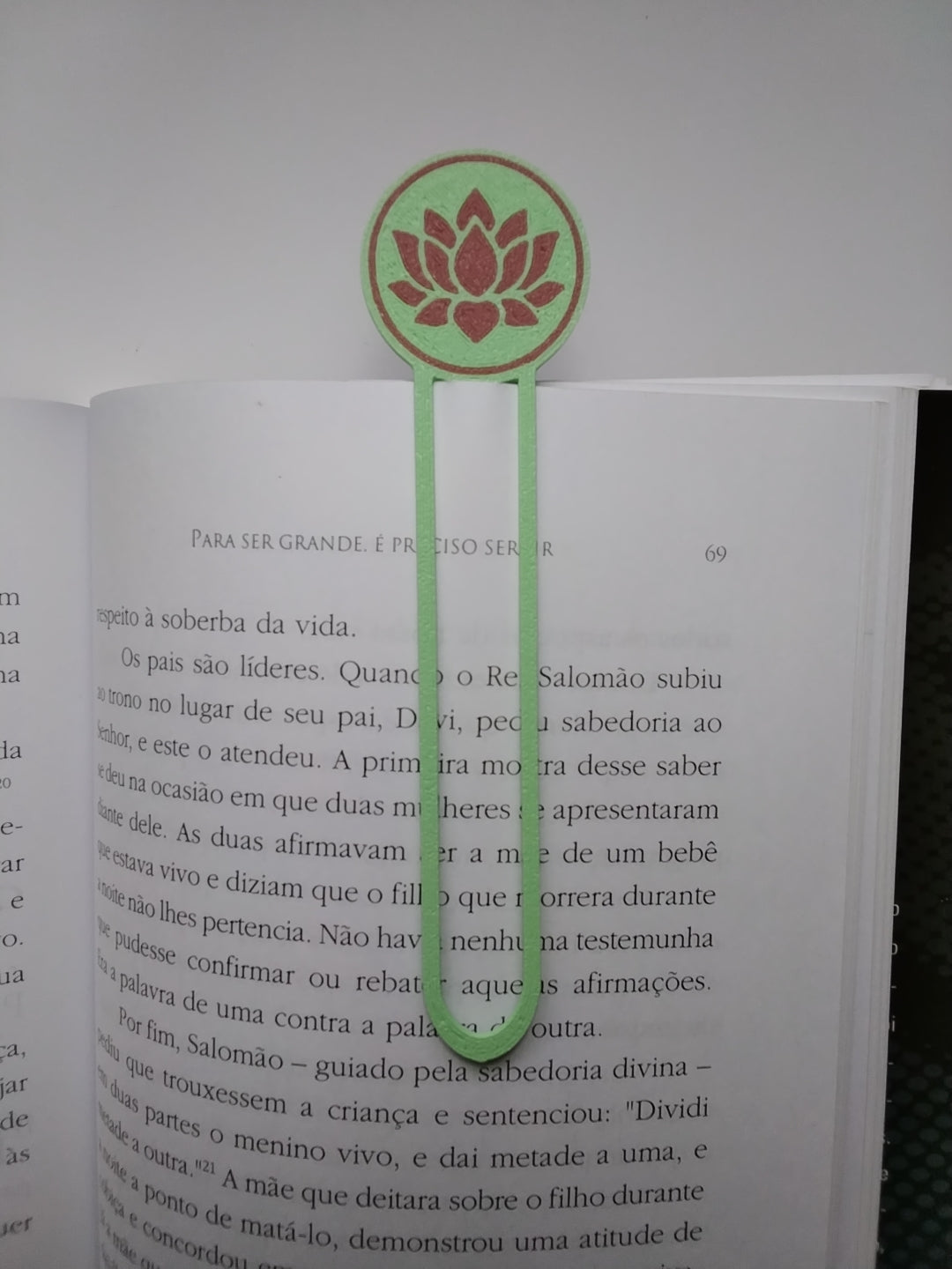 Marca Página 3D Flor de Lotus