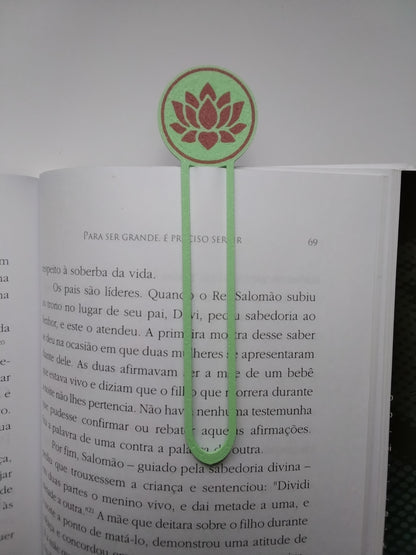 Marca Página 3D Flor de Lotus