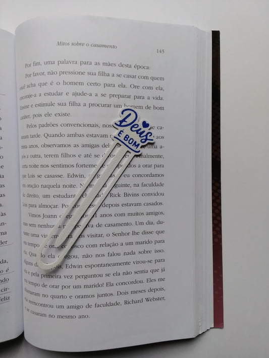 Marca Página Clipe – "Deus é Bom"