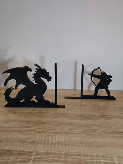 Suporte para Livros – Dragão Guardião × Guerreiro