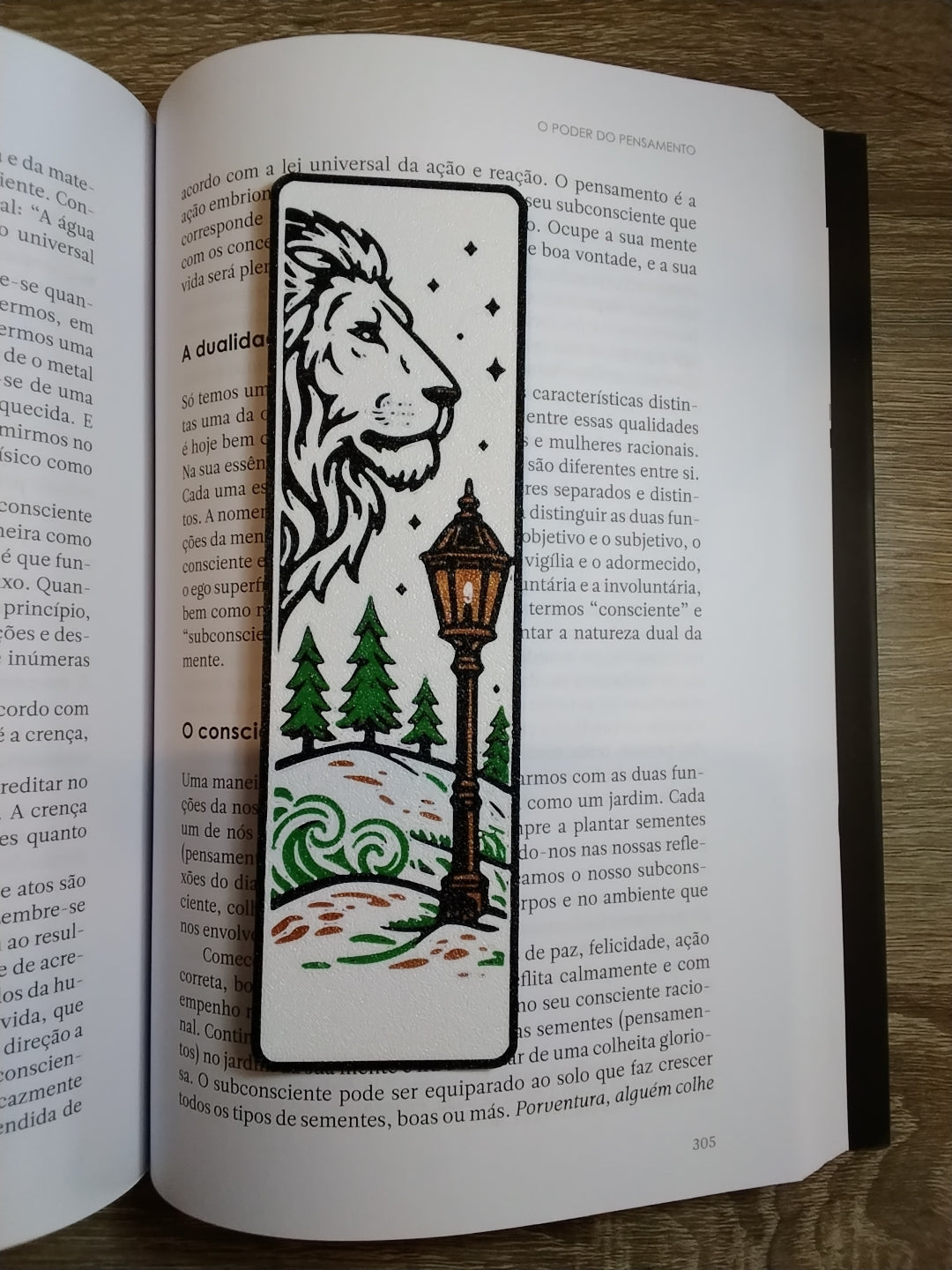 Marca-Página 3D Aslan – O Guardião das Crônicas de Nárnia
