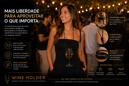 Wine Holder Liberdade para aproveitar o que realmente importa!
