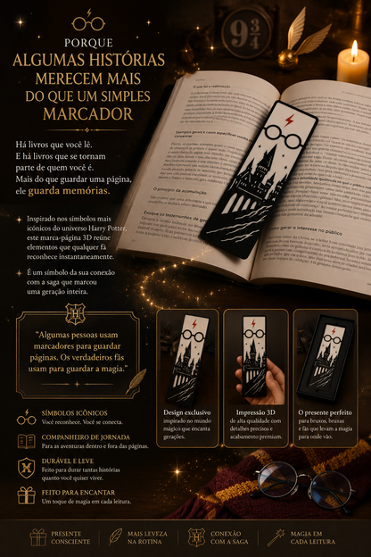 Marca Página 3D Harry Potter