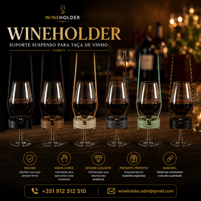 Wine Holder Liberdade para aproveitar o que realmente importa!